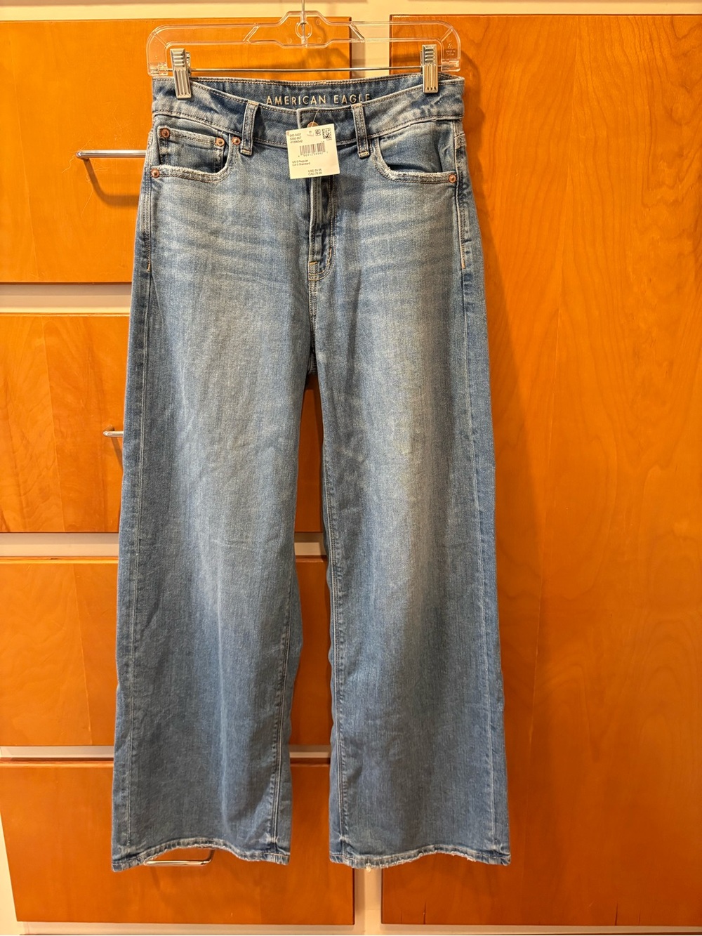 American Eagle Outfitters Super High-Rise Baggy Wide Leg Jeans 0 NWT